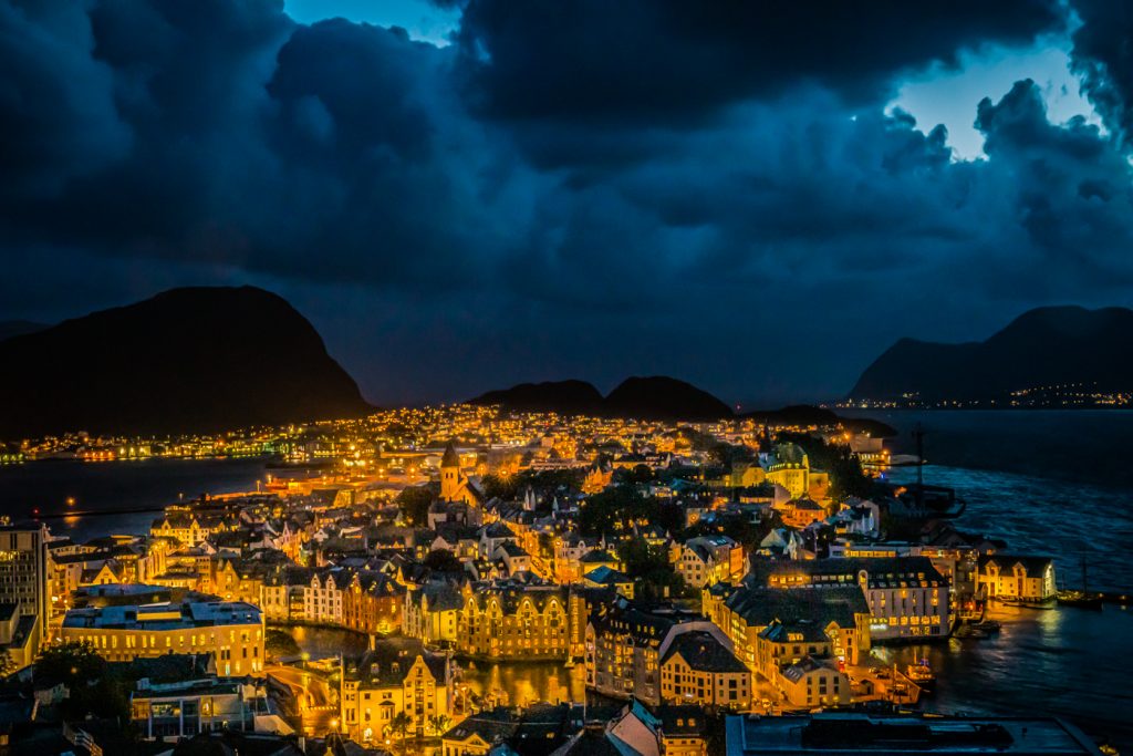 Atlantic Storm In Alesund - Gary Hill